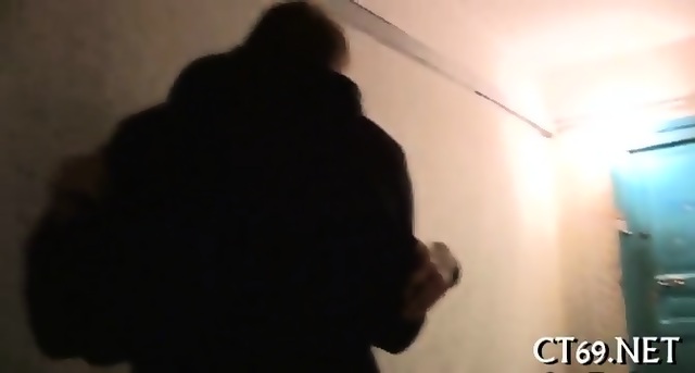 Babe Gets Covered With Cum