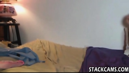 Milf In Glasses Fingers Hairy Pussy