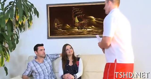 Girl Rides A Mature Dick