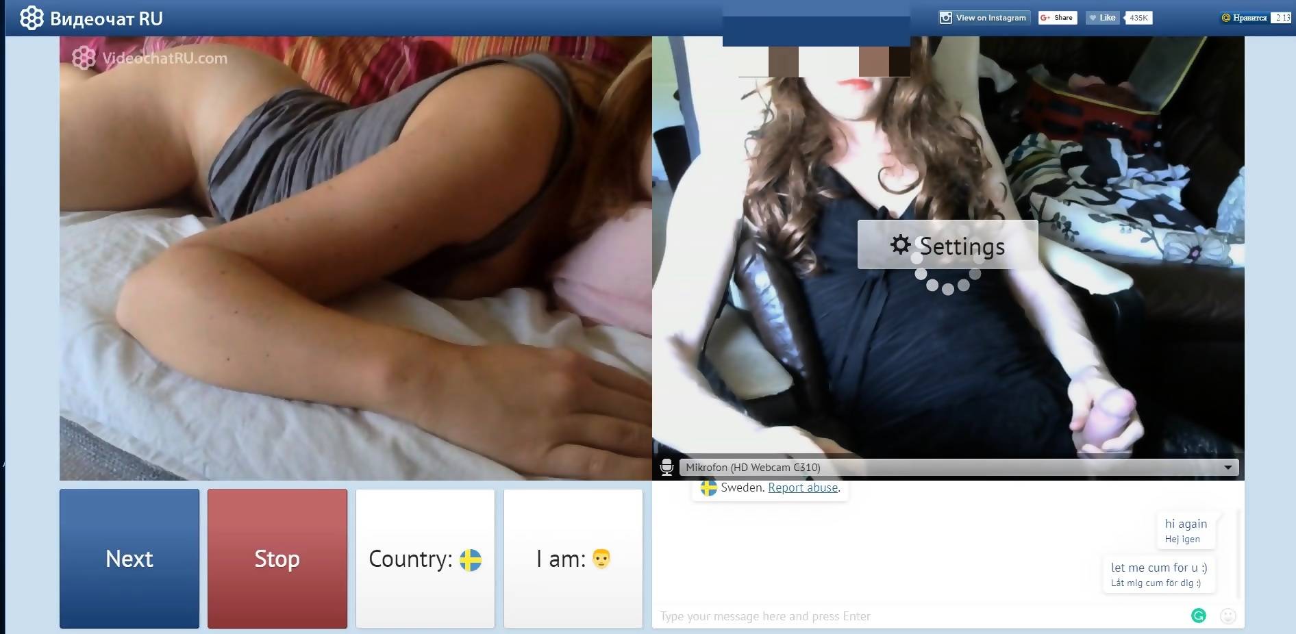 Chatroulette - Swedish Girl Showed Everything picture