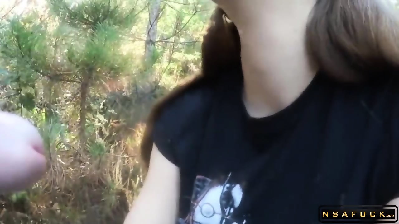 Polish Girl Blowjob In The Forest image