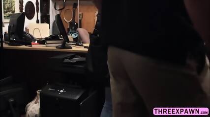 Big Ass Lesbian Thief Tried Hard Cock In The Shop For Her Freedom