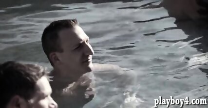 Couple Swingers Having Fun In Jacuzzi And Enjoyed Everyone