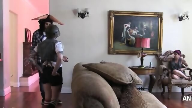 Hungry Fetish Tatooed Girls Fucking Huge Cock