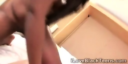 Busty Black Teen Loses Her Mind Riding A Big White Bone