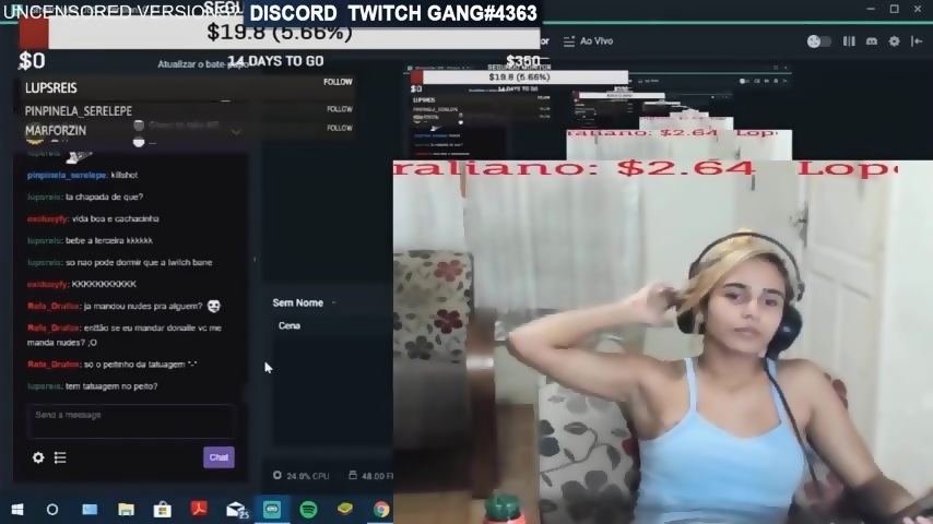 Twitch Streamer Nip Slips Uncensored