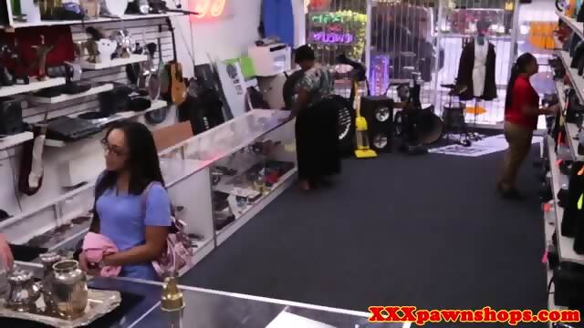 Real Ebony Pawnbroker Amateur Needs Cash