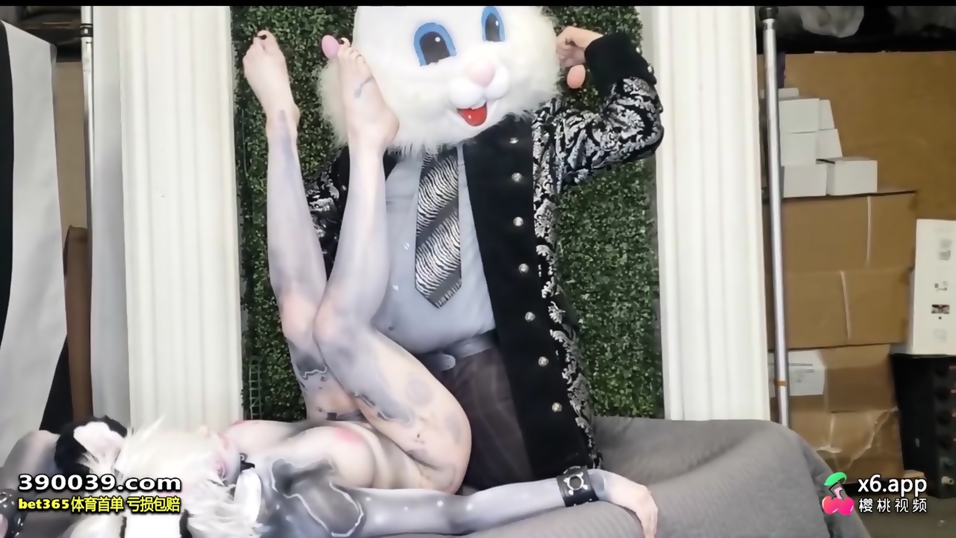 Bunny Girl in Bodypaint Gets Fucked by Easter Rabbit