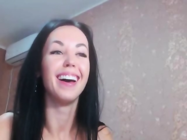 Sweet brunette in hot webcam video