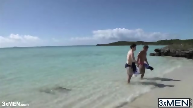 Hot Teenagers Dude Brent And Eric Enjoyed The View In The Beach At The Same Time Enjoys Fucking