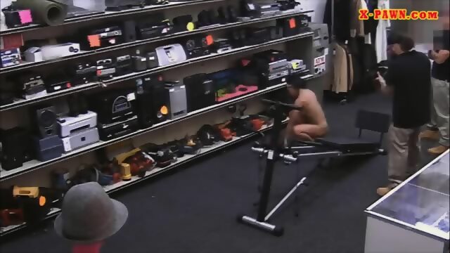 Ebony Gym Trainer Sells Stuff And Fucked At The Pawnshop