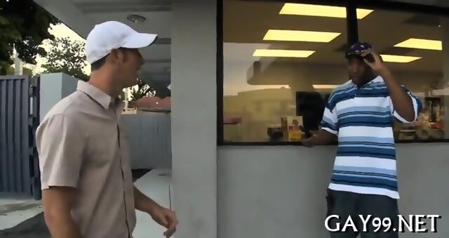 Black Gay Fucks White Pal