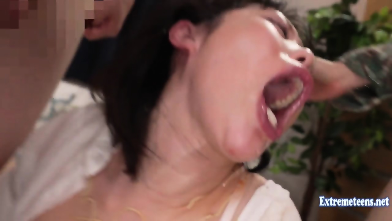 Tenma Yui Gets Rough Sex Food And Wine Pushed Down Her Throat And Made To Deep Throat Threesome Action