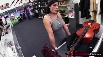 Sexy And Brunette Brazilian Woman Sells Her Cello Gets Fucked