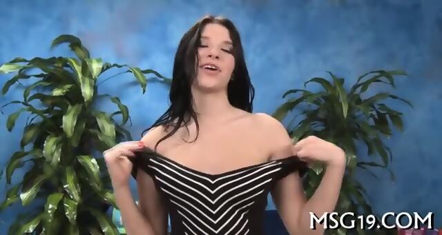 Frisky Gal Gets Facial Cum Load
