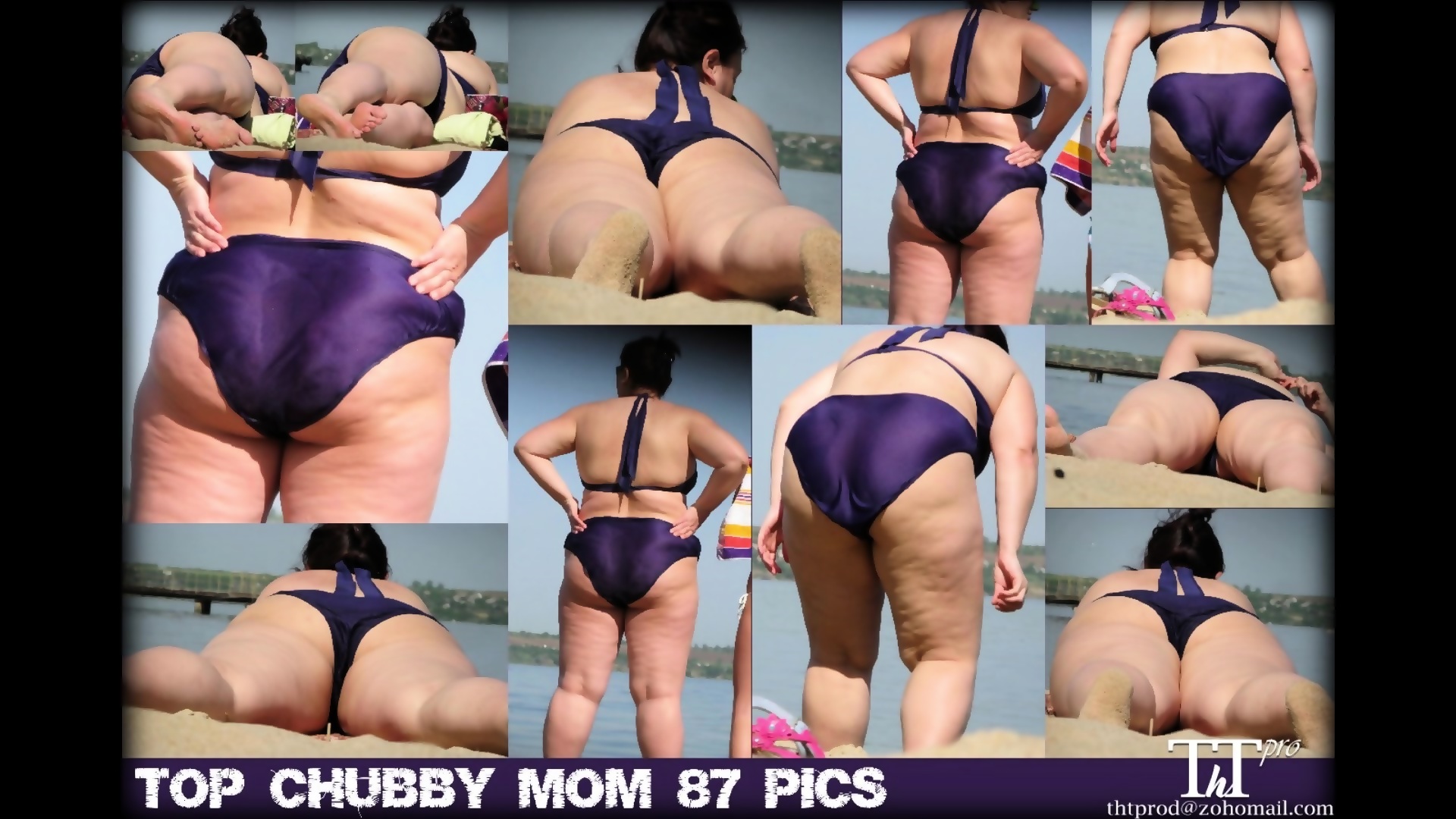 BBW SSBBW PAWG Chubby Milf And Granny Beach Voyeur