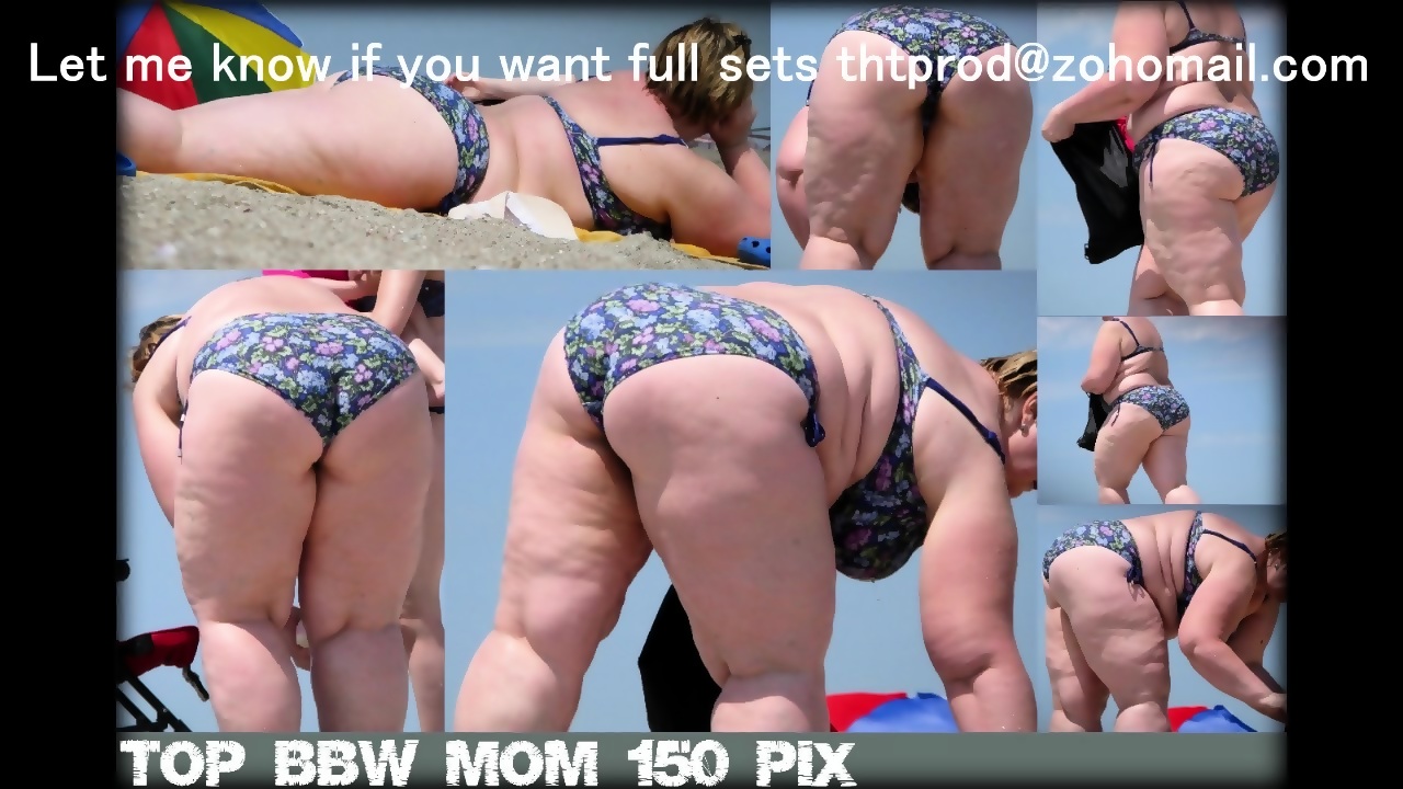 Fantastic Beach Voyeur BBW SSBBW MATURE GRANNY Big Tits Fat Ass All Covers  pic