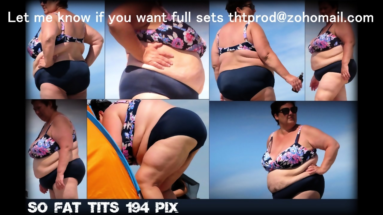 Fantastic Beach Voyeur BBW SSBBW MATURE GRANNY Big Tits Fat Ass All Covers  billede pic pic