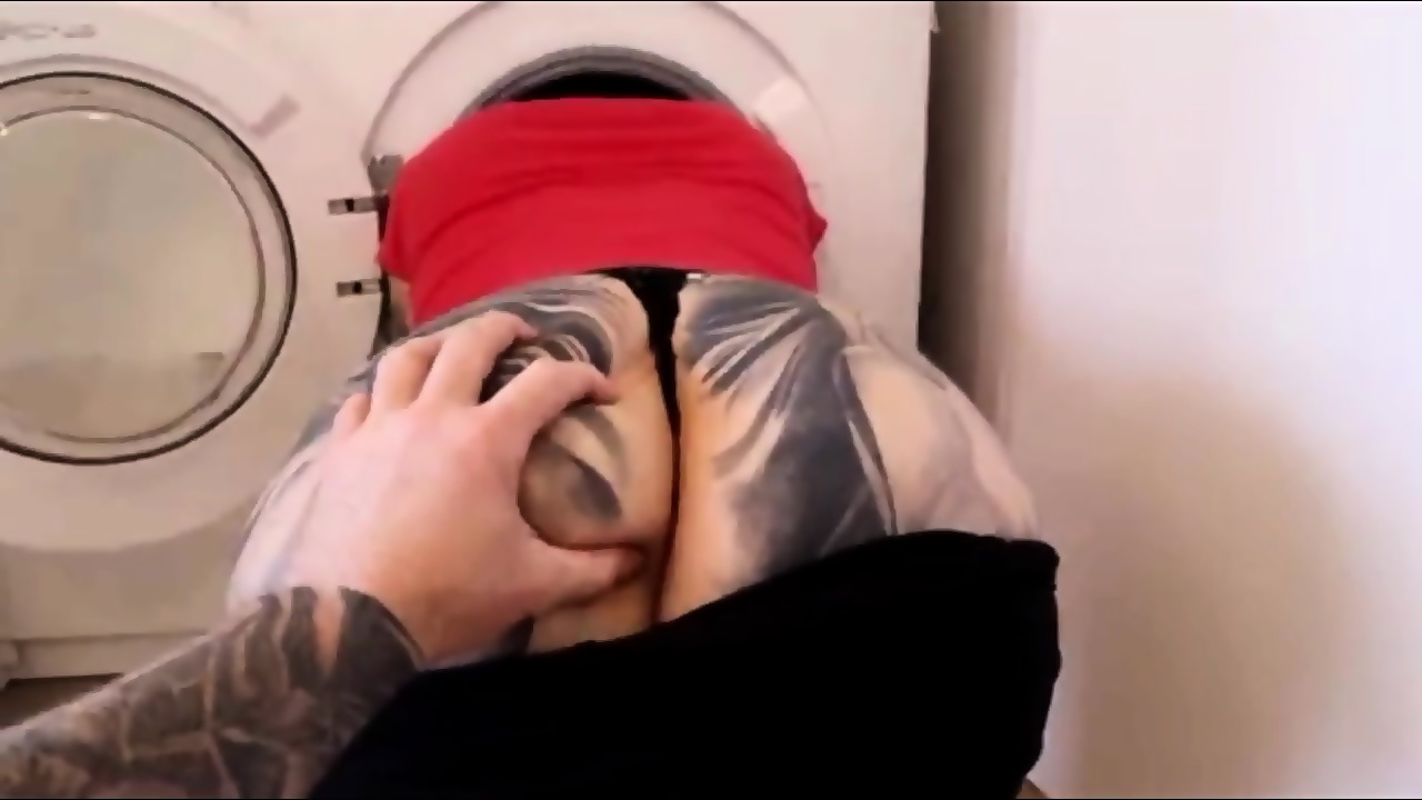 BIG TIT Big ASS Mature Aussie Step MOM Stuck In Washing Machine Trying To Wash Fucked By Step Son Then Left Helpless Covered In