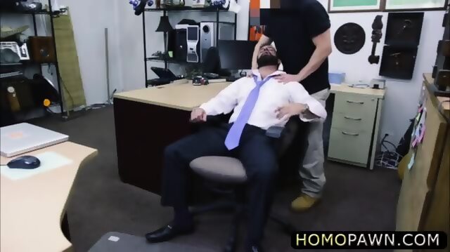 Handsome Pervert Pawnshop Staff Stuffed His Tight Ass With A Hard Cock