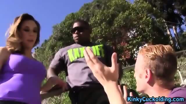 Babe Humiliates Cuckold