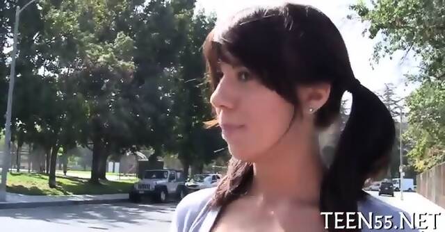 Teen Latina Bitch Gets A Ride