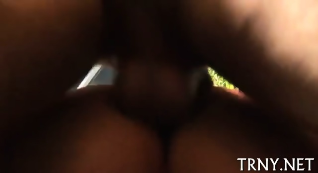 Teen Tranny Uses Her Juicy Ass
