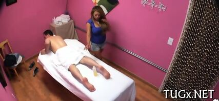 Hot Masseur Performs Blowjob