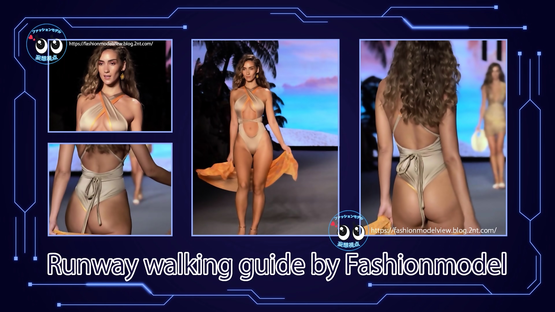Miami Swim Bikini Fashionshow Runway Walking Guide Slow Motion photo pic