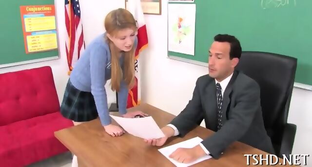 Posh Schoolgirl Gets Cock