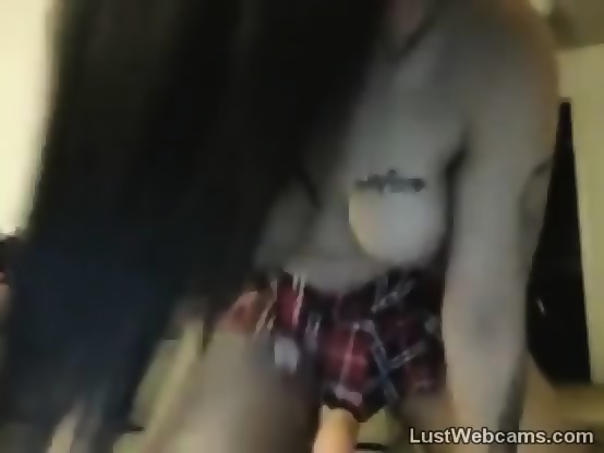 dildo Hot latina rides Amateur teen gang bang