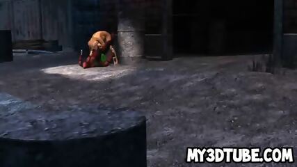 3d Babe Sucking Cock And Getting Fucked By Deadpool