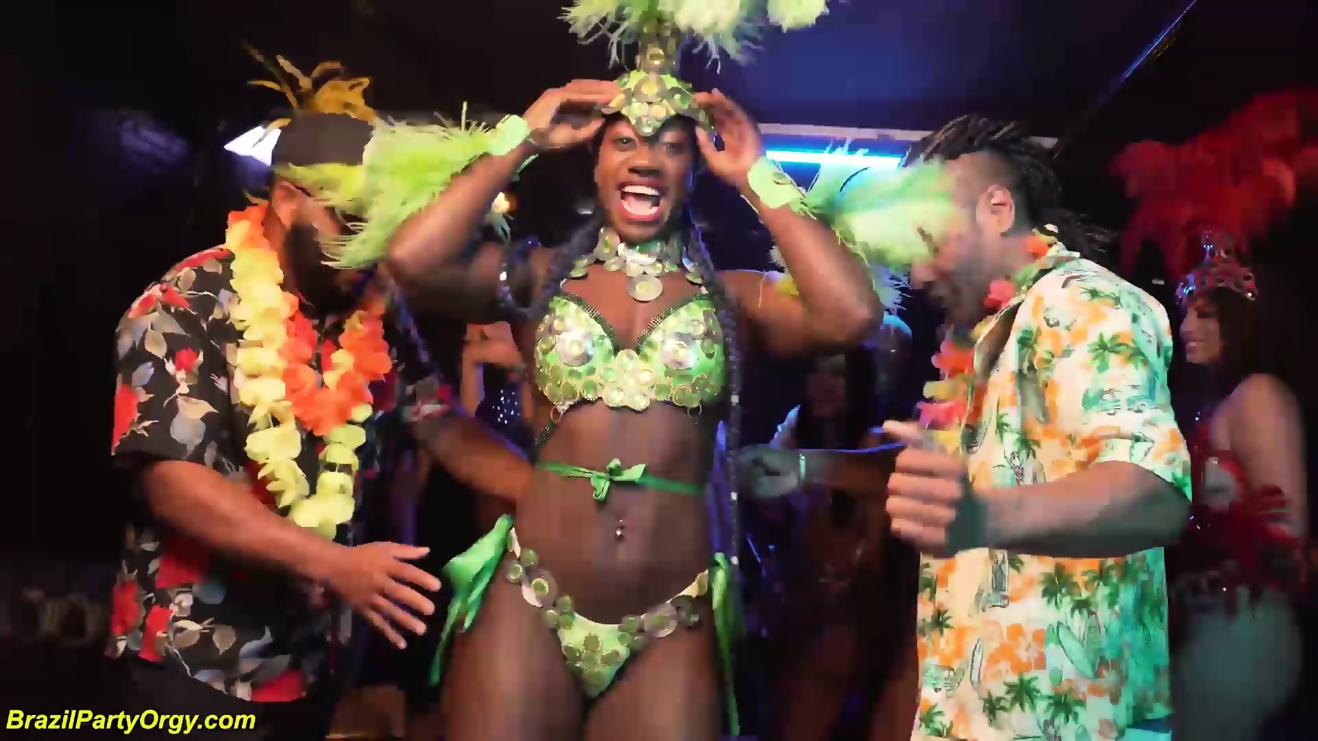 Brazilian Carnaval DP Fuck Party Orgy