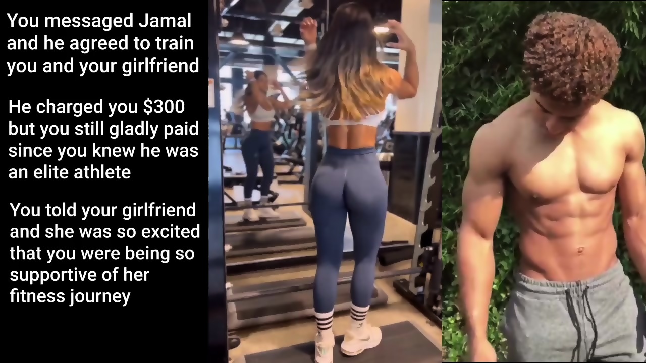 Cuckold Caption Story - Girlfriends Personal Trainer Pt 1 image