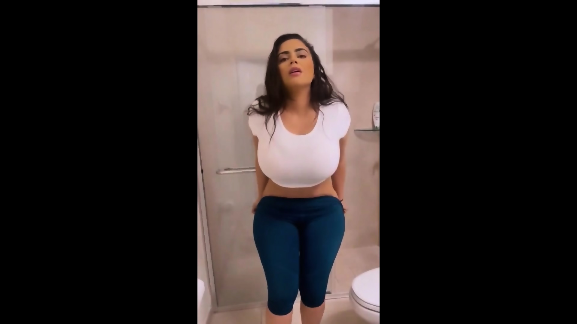 Latina Big Naturals Tits Running Nude - Catching Hot Latina Running In The Morning And Fucking Her In The Bathroom  - EPORNER