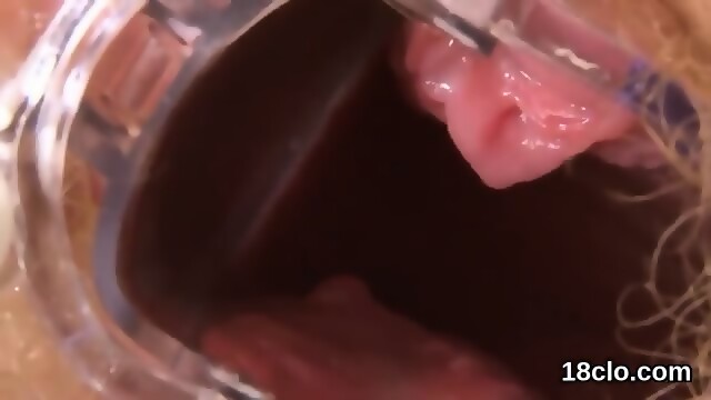 Sensual Nymph Is Gaping Narrow Twat In Closeup And Having Orgasm