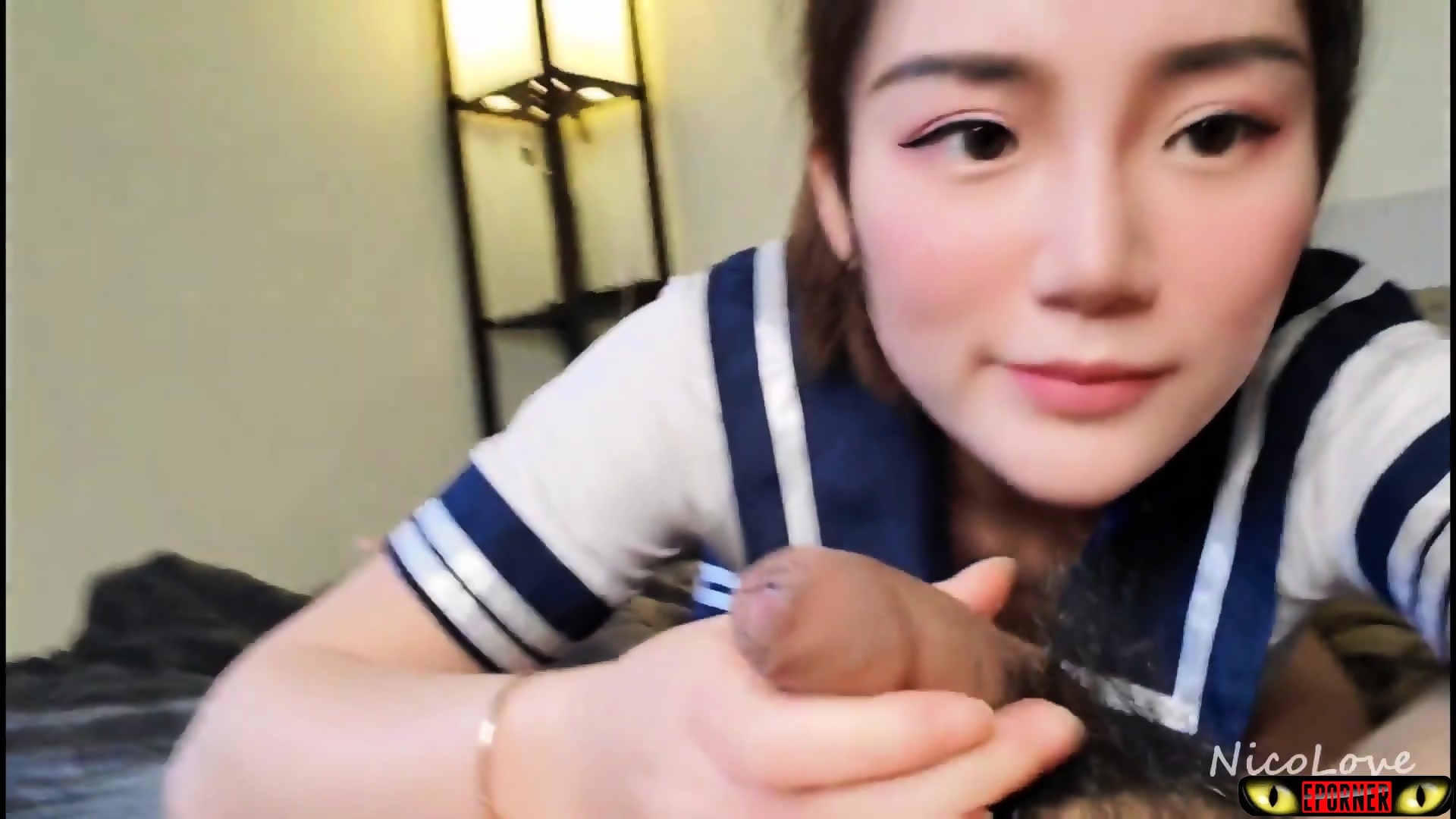 Schoolgirl ASIAN BLOWJOB Uncensored Chinese Finish Cum Mouth 60 Fps - Teen Sweet
