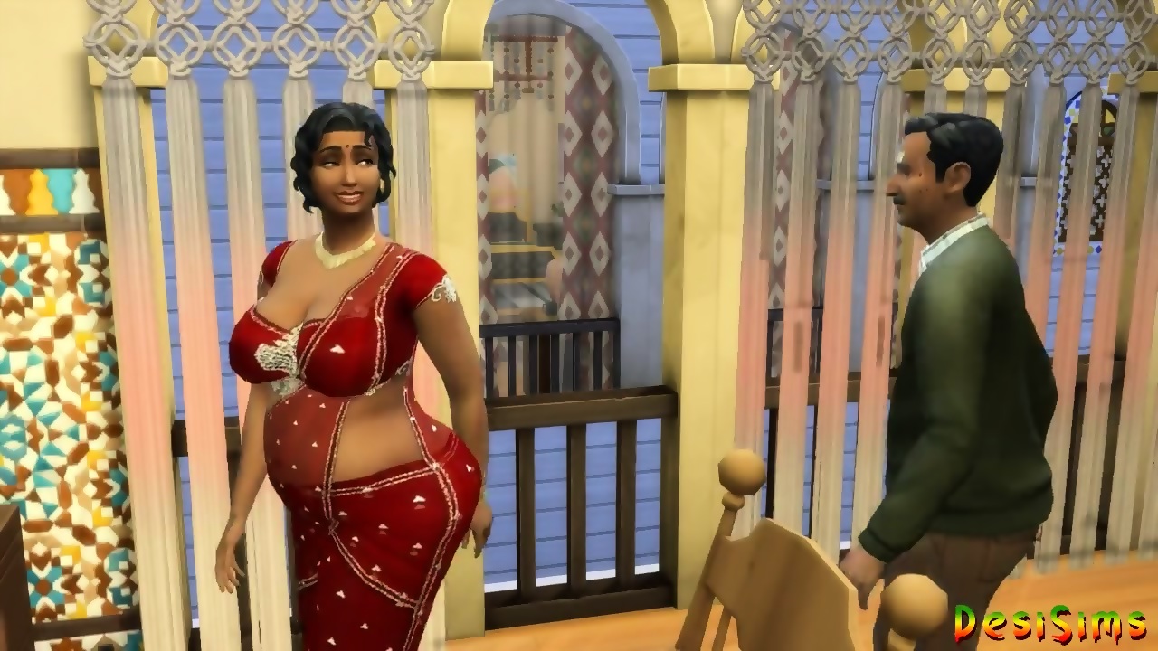 Hindi Version Busty Landlord and Lakshmi Aunty cannot r