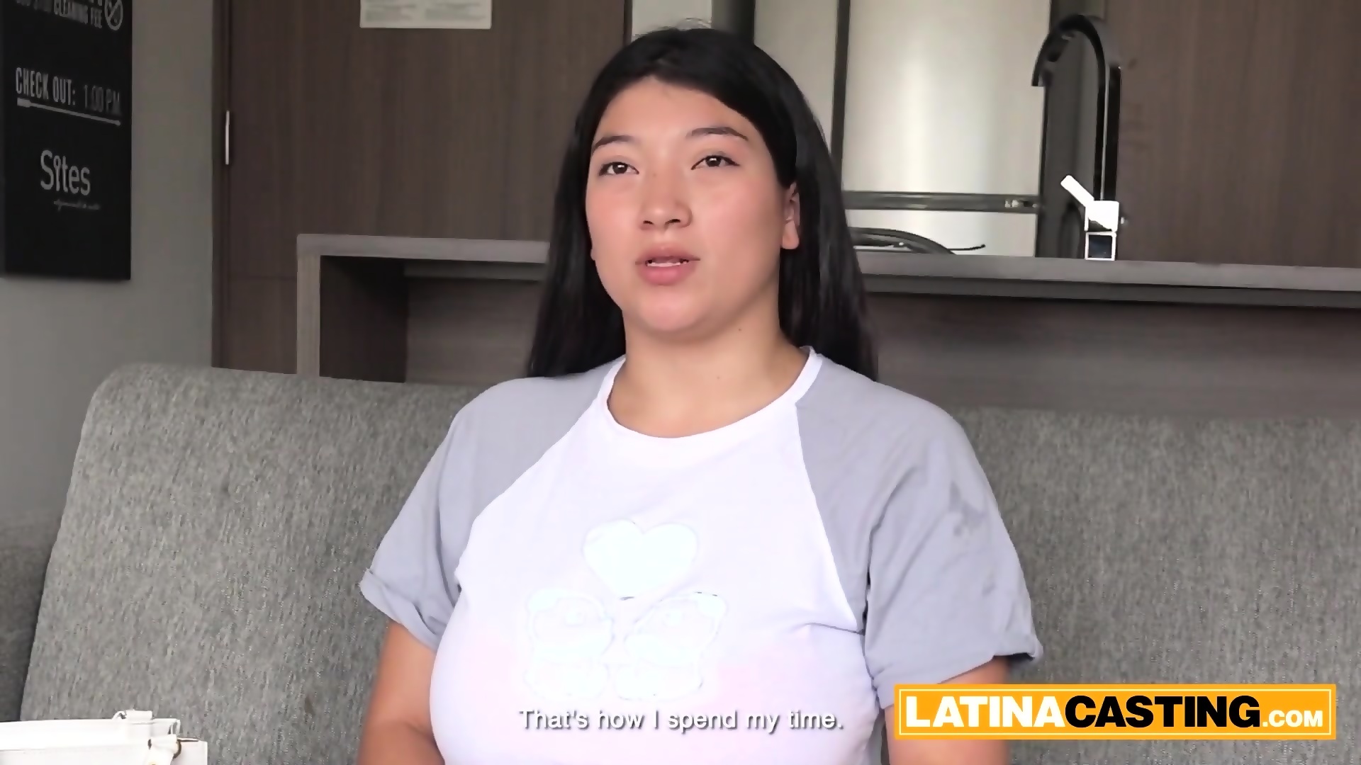 HUGE Natural Tits Latina Amateur In Rough Throat Fuck Casting