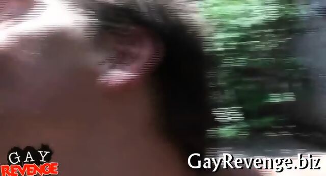 Huge cock rams mouth and ass