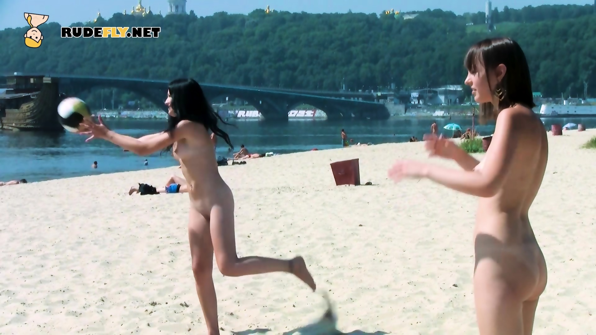 Hot Nudist Girl Filmed By A Voyeur With A Hidden Camera - Girl