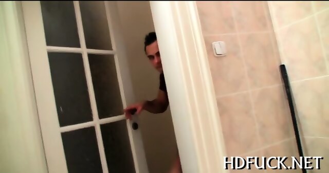 Hard dick enters juicy hole