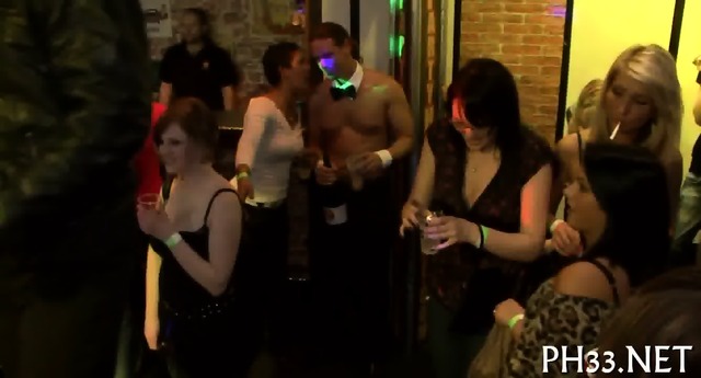 Sensual and racy orgy party