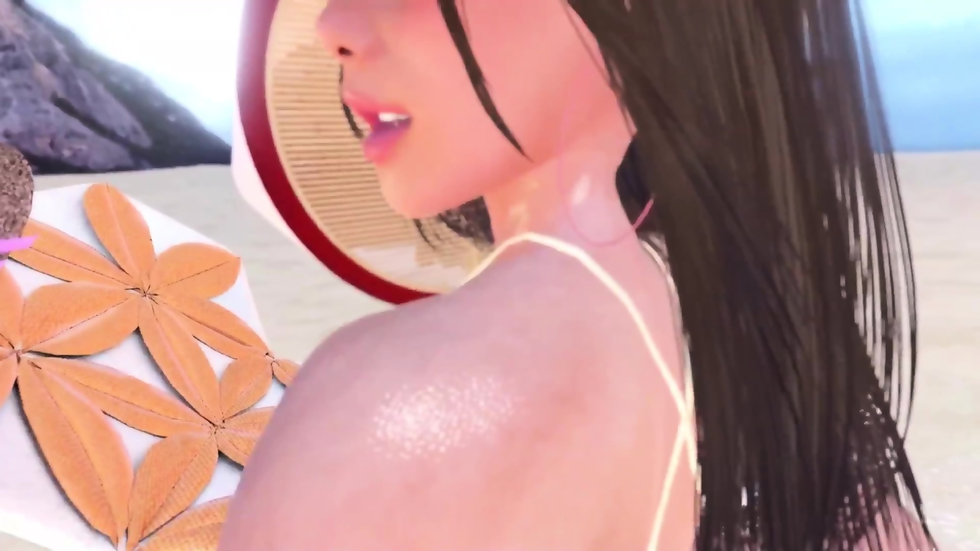 Blonde In Bikini Sedused Horny Dickgirl For Sex Near Pool - Futanari Cartoon